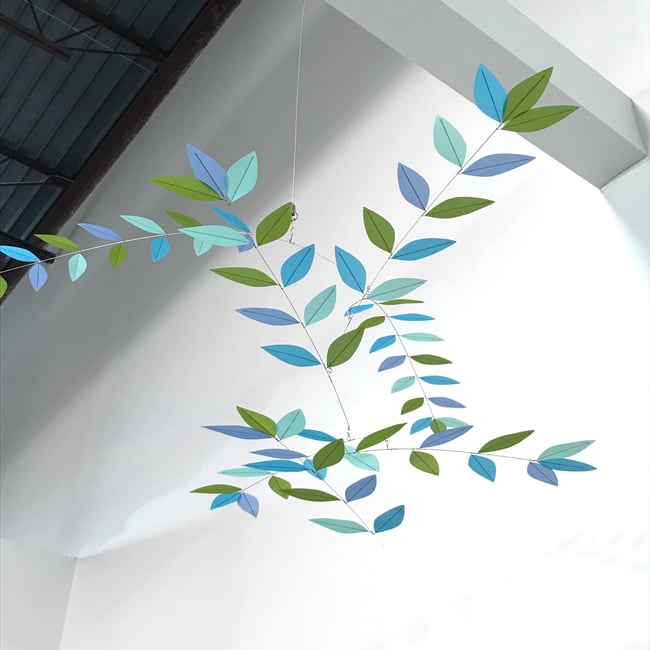 Cloudbusting | Stylized Leaf Mobile