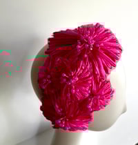 Image 3 of Hot pink flower headpiece