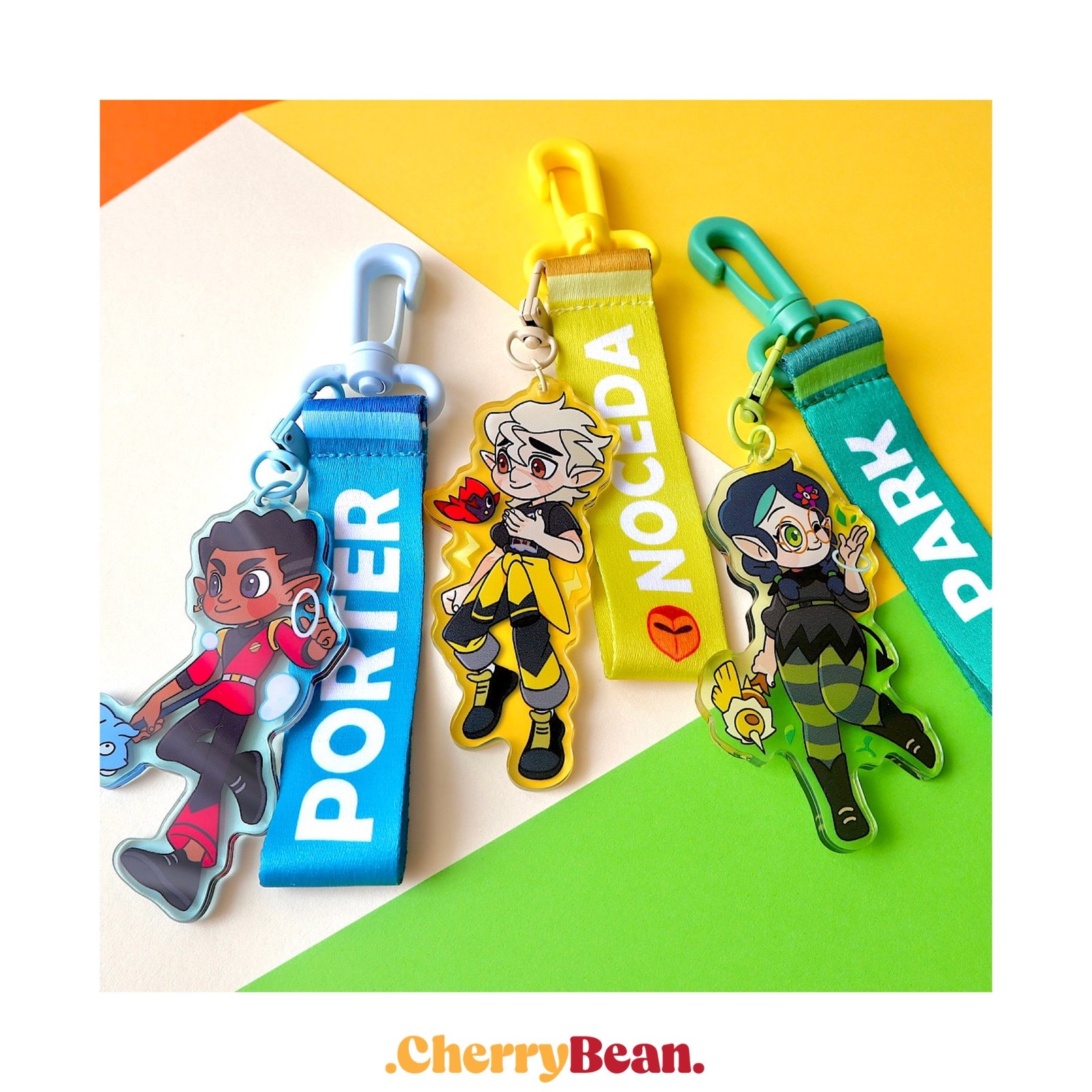 The Owl House - HexSquad Acrylic Keychain + strap set The Owl House - HexSquad Acrylic Keychain + strap set