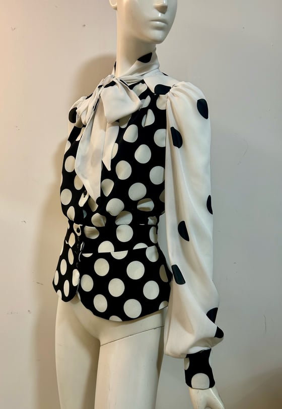 Image of Celia Pussy Bow Blouse