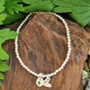 Stretch Beaded Charm Bracelet 