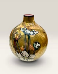 Image 1 of “Grass of parnassus” reduction lustre vase -1