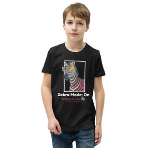 Image of Zebra Mode Youth Short Sleeve T-Shirt