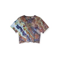 Image 1 of XS Crop Tee in Alchemy Geode Ice Dye