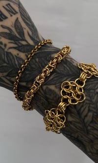Image 1 of Mini Byzantine Bracelet (Gold) 