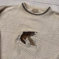 Image 2 of Vintage Trout Sweater - L