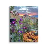 Image 1 of Autumn Cottage Garden - 8” X 10” Canvas Print 