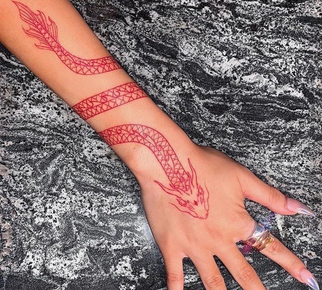 20 Awesome Red Dragon Tattoos  neartattoos