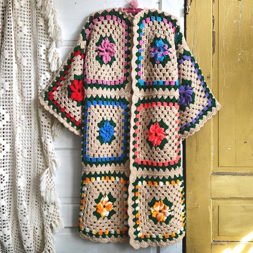 Image of Flower Garden Allotment Granny Sweater