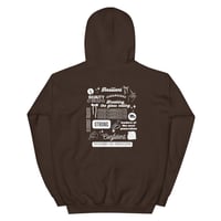 Image 1 of THAT GIRL IN MEDICINE HOODIE - WHITE LETTERING 