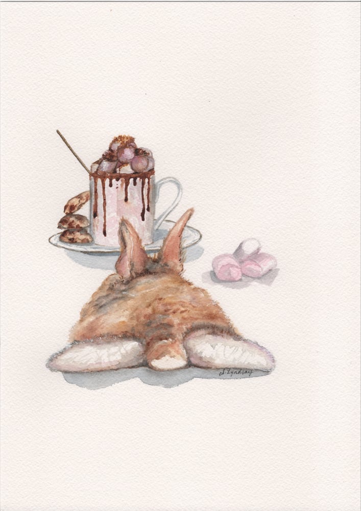 Image of Hot Chocolate Bunny Butt - Prints
