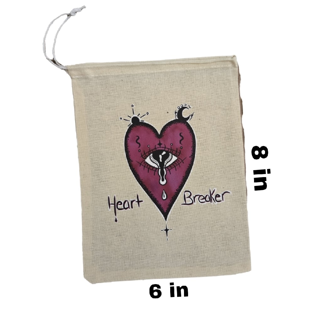 Image of heart breaker mini string bag