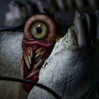 Image 2 of Twisted tongue pendant, Green Glow, ooak