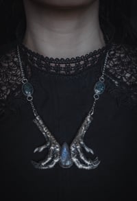 Image 1 of Real bird feet with sunstone-moonstone