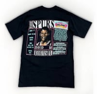 Image 2 of VTG 90s San Antonio Spurs David Robinson Tee Sz L