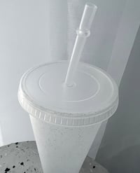Image 4 of Blank Cold Cup Tumbler - Clear Glitter
