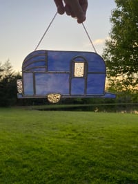 Image 4 of Blue Swirl Iridescent Airstream