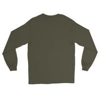 Image 2 of LOVE DC GOGO "IT'S A GOGO THANG" Military Green Men’s Long Sleeve Shirt