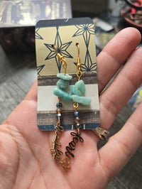 Image 2 of Amazonite charm earrings