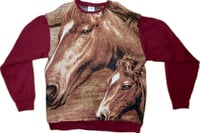 Vintage Greg Giordano Horse Blanket Sweater 2XL