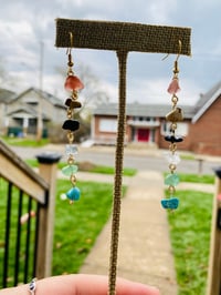 Image 1 of Crystal Chip Link Dangles