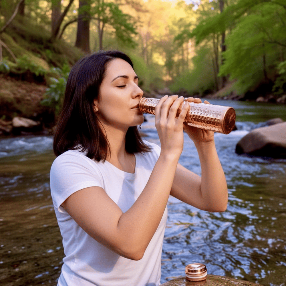 Image of Copper Water Bottle #1
