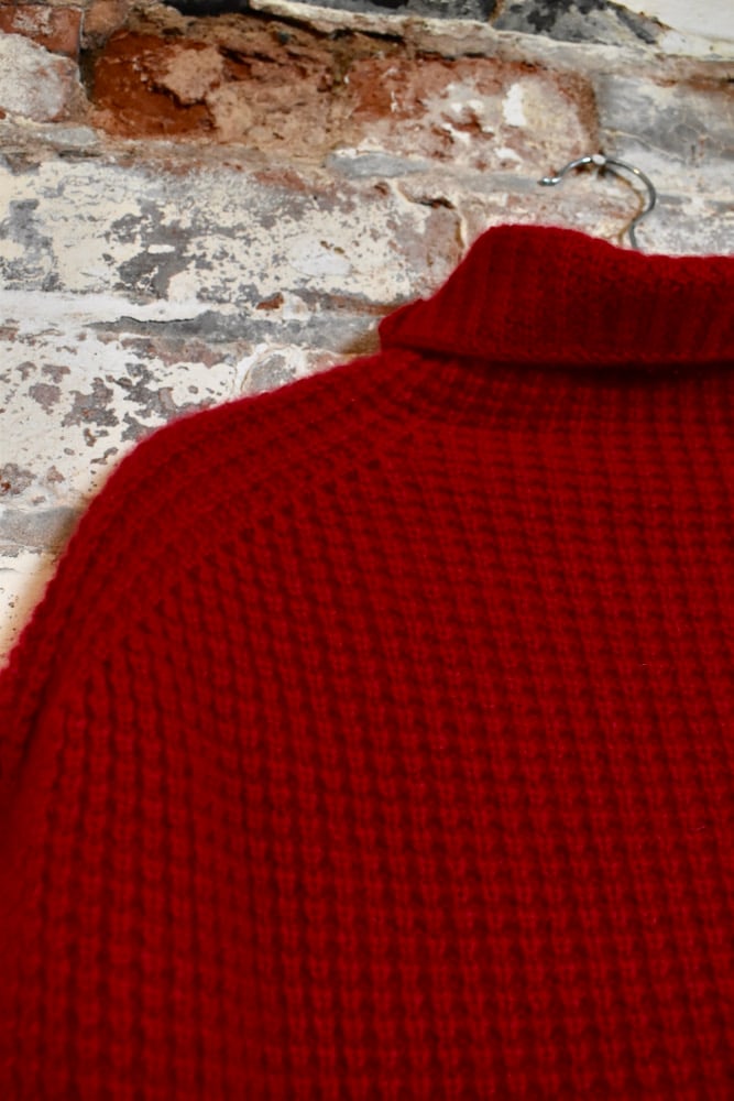 Image of Cashmere roll-neck cape