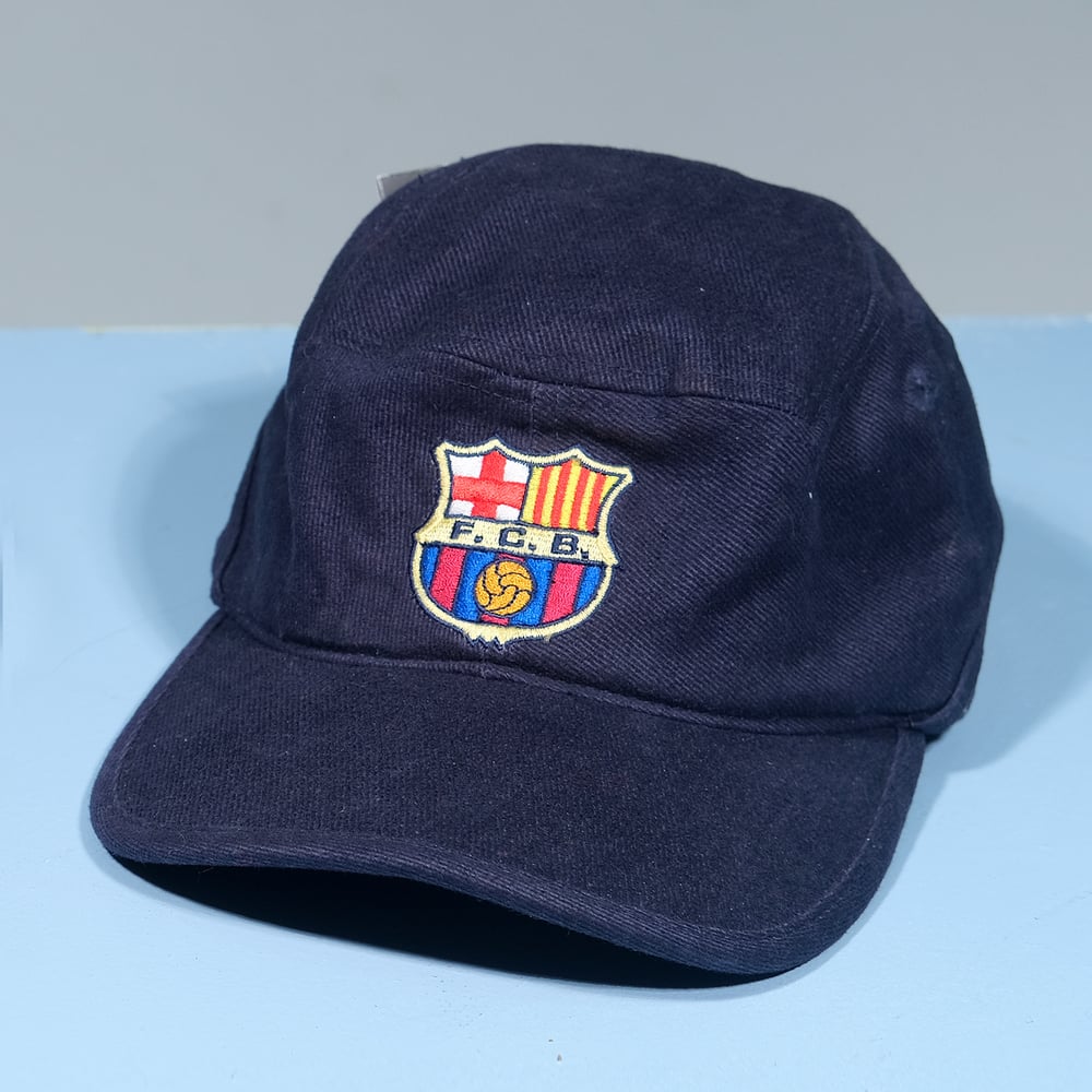Image of Two Vintage Barcelona Caps - Nike & Kappa 