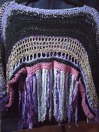 Image 2 of Crocheted boatneck pullover