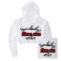 Somebody’s Fine Ass Wife Crop Hoodie & Tote Bag ❤️‍🔥