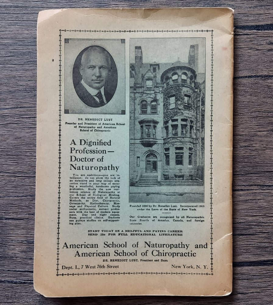 The Blood-Washing Method, by Dr. Benedict Lust