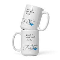 Image 1 of to be alive White glossy mug 