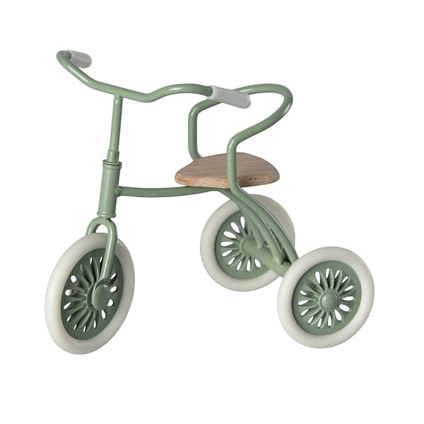 Image of Maileg Abri a Tricycle Mouse green (PRE-ORDER ETA late April)