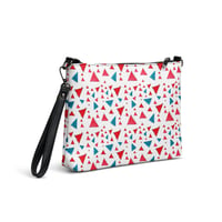 Image 1 of Red triangles Crossbody bag
