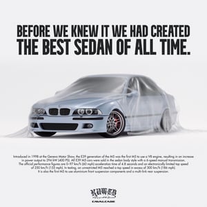 Image of E39 M5 Classic Advertisement Poster