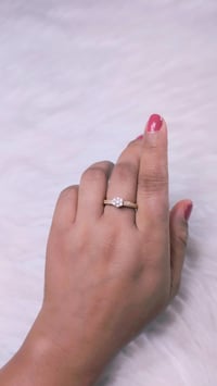Image 3 of Flower I_Adjustable American Diamond Ring