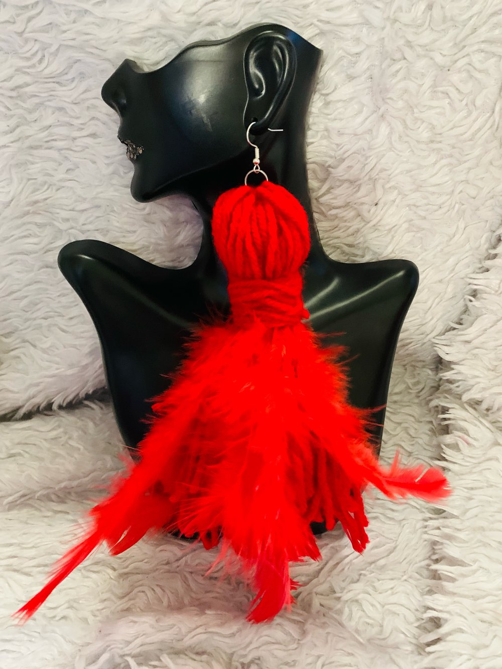 Image of Red Boa earrings 
