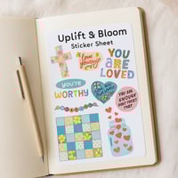 Image 2 of Uplift and Bloom Sticker Sheet