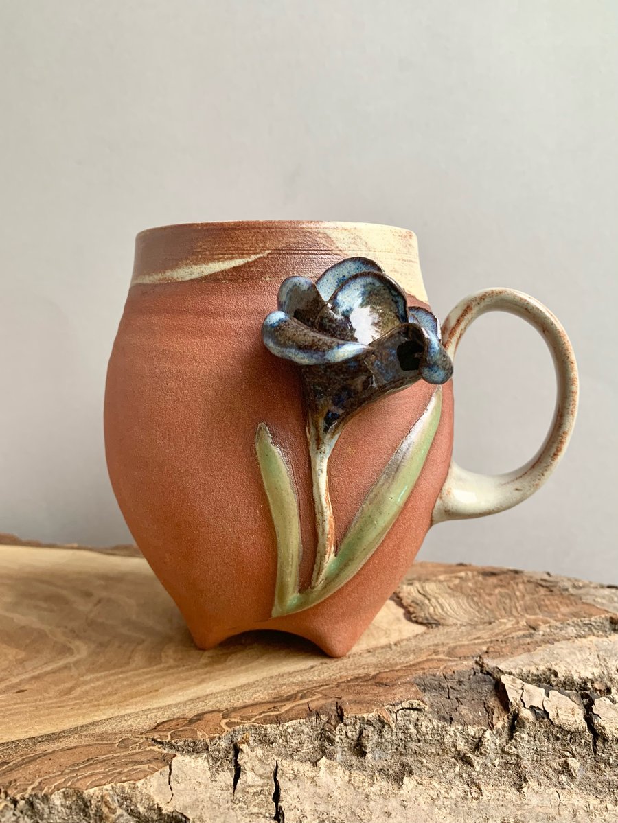 Image of Blue Flower Cauldron Cup 