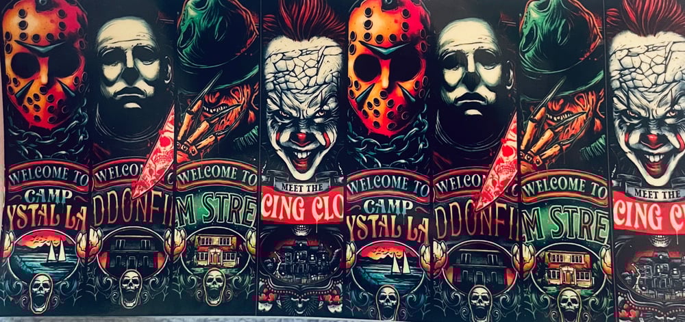 Image of Scary characters WRAP ONLY