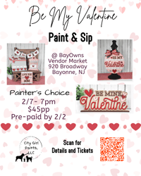 Image 2 of Be My Valentine Paint & Sip