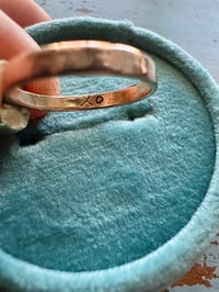 Image 3 of 14k rose and yellow gold pearl ring . size 6.5