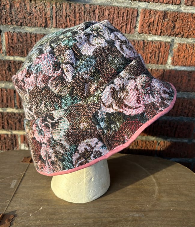 “Pansy and Orchid” Tapestry Blanket Bucket Hat
