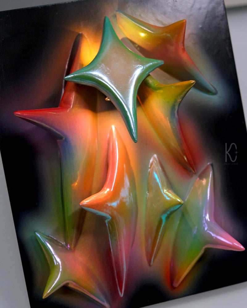 Image of LUMIÈRE ✧ Original 3D Mixed Media Painting