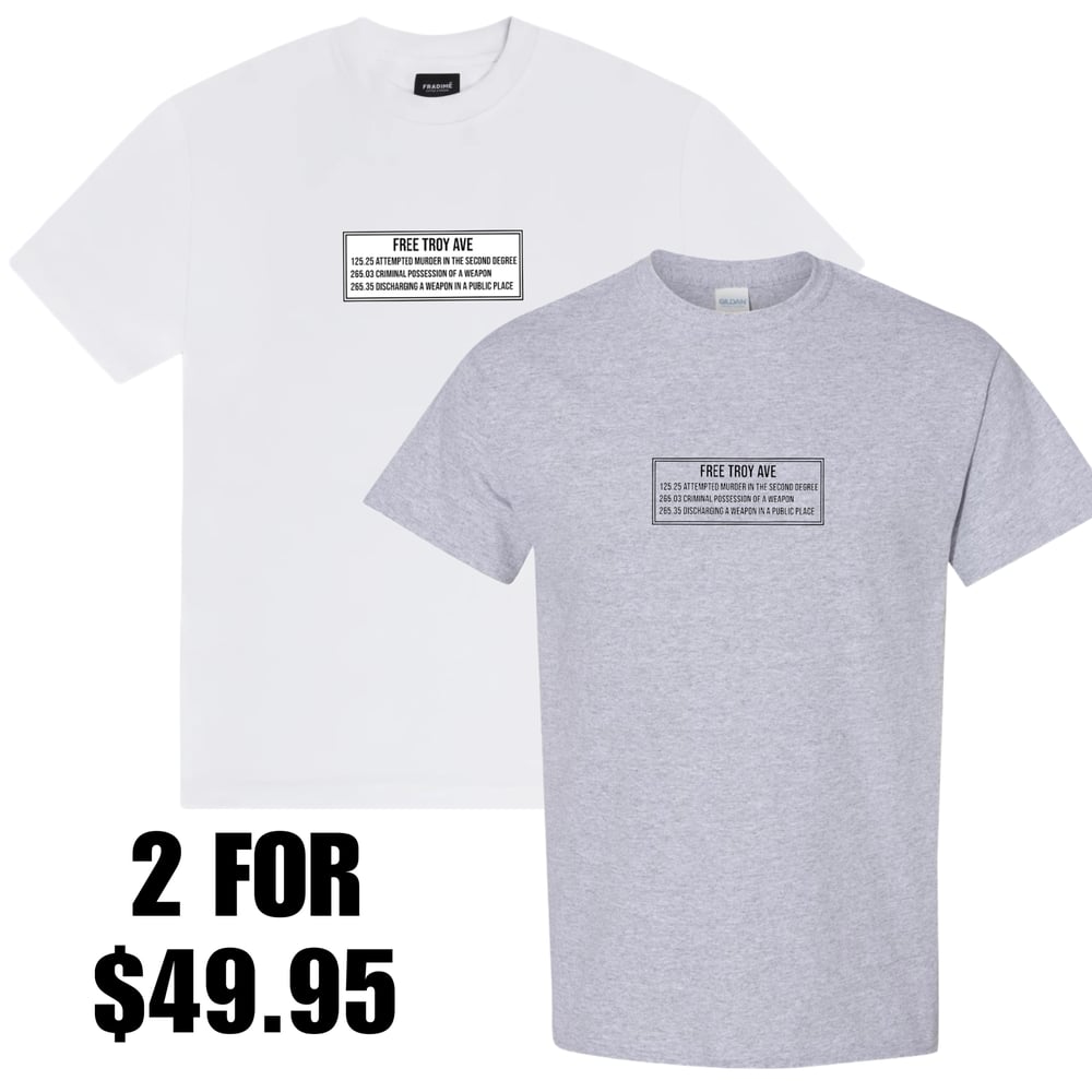 Image of Free Troy Ave Charges Tee 2-Pack