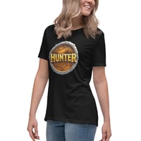 Image 6 of Women's Relaxed T-Shirt,  Hunter Emblem T-Shirt | Hunting Outdoor Graphic Tee