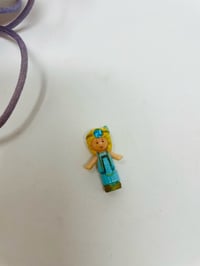 Image 4 of Polly Pocket vintage médaillon pierre turquoise complet