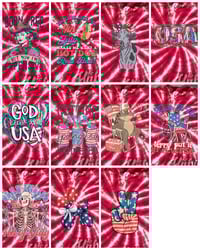 Image 2 of July 4th Tiedye Tanks