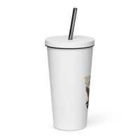 Image 2 of DIVINELY PROTECTED Insulated tumbler with a straw