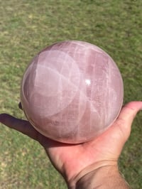 Image 2 of Large Rose Quartz Sphere | Madagascar #2967